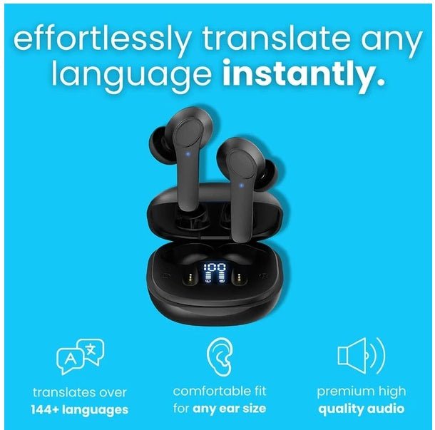 Translator Earbuds 144 Languages Real Time Online OffLine Translation Earphones - MANI DIGITAL STORE