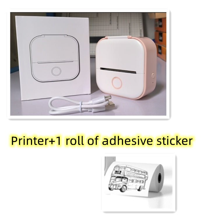 Portable Mini Thermal Label Printer Home Photo Printer Student Wrong Question Printer Bluetooth - compatible Mini Label Printer Price Tag - MANI DIGITAL STORE
