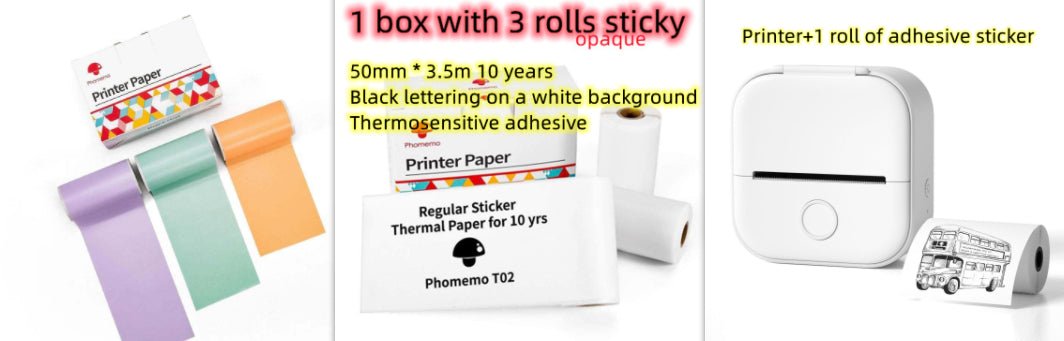 Portable Mini Thermal Label Printer Home Photo Printer Student Wrong Question Printer Bluetooth - compatible Mini Label Printer Price Tag - MANI DIGITAL STORE