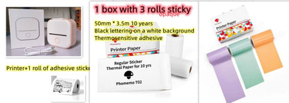 Portable Mini Thermal Label Printer Home Photo Printer Student Wrong Question Printer Bluetooth - compatible Mini Label Printer Price Tag - MANI DIGITAL STORE