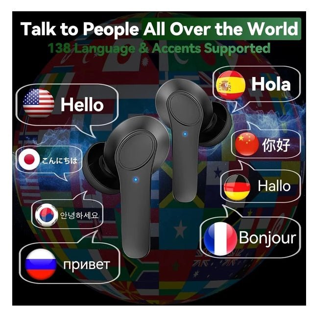 Translator Earbuds 144 Languages Real Time Online OffLine Translation Earphones - MANI DIGITAL STORE