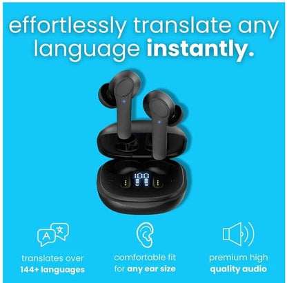 Translator Earbuds 144 Languages Real Time Online OffLine Translation Earphones - MANI DIGITAL STORE