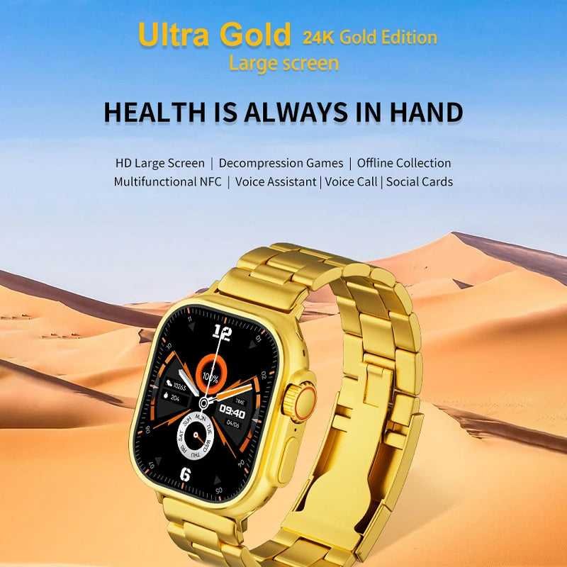 luxury gold smart watch