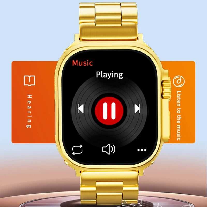 luxury gold smart watch