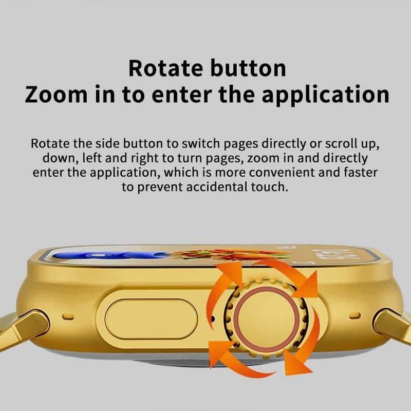 luxury gold smart watch
