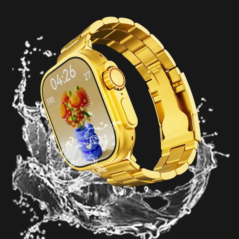 luxury gold smart watch