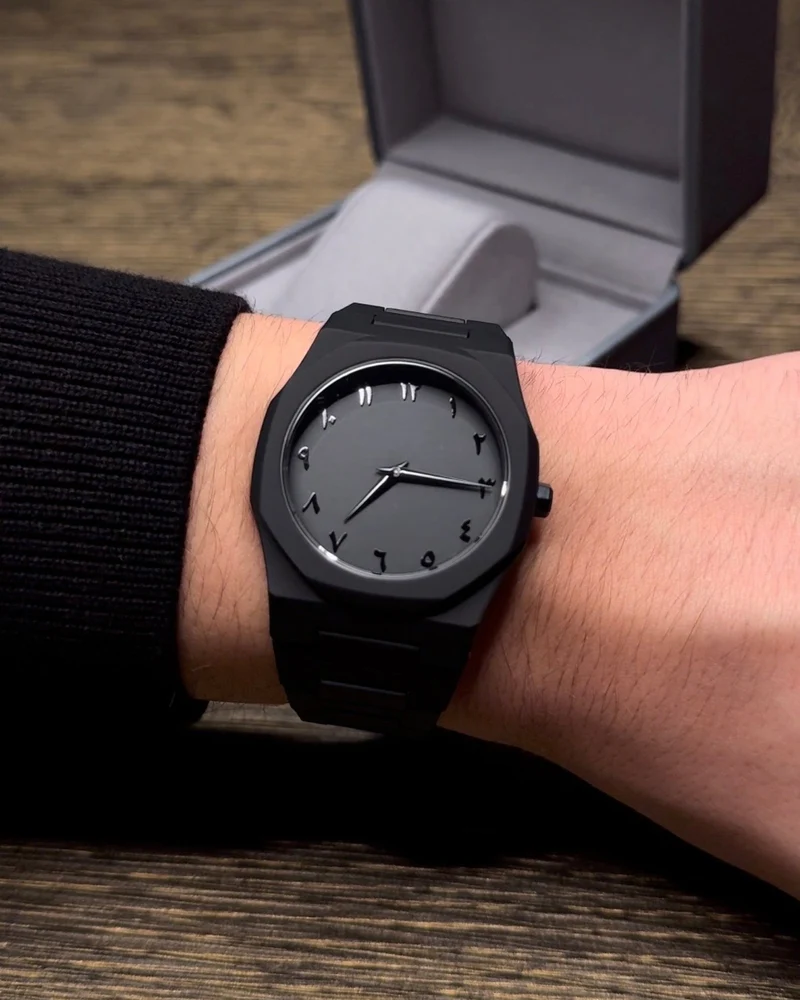 Arabic numeral watch for men
